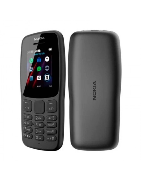 CEL NOKIA 106 SS 2G 850/1900 PRETO