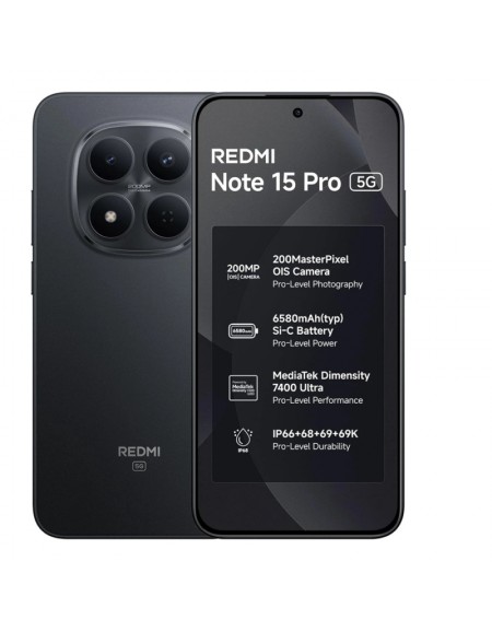 XIAOMI REDMI NOTE 15 PRO 5G 8/256 PRETO