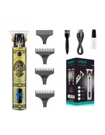 VGR BARBEADOR ELETRICO V-228 PROFISSIONAL RECARREGAVEL USB