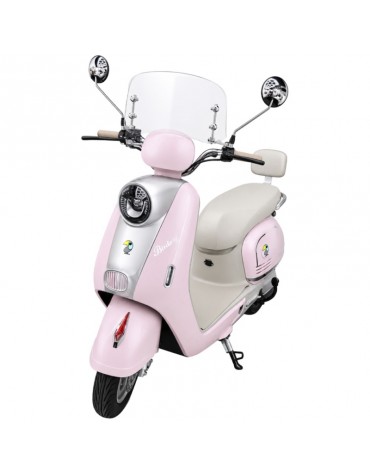 MOTO ELETRICA BLULORY MILAN PRO 20AH 1000W ROSA/BRANCO