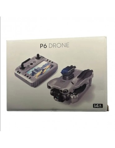 DRONE P6 CAMARA C/CONTROL PANTALLA PLEGABLE GRAY