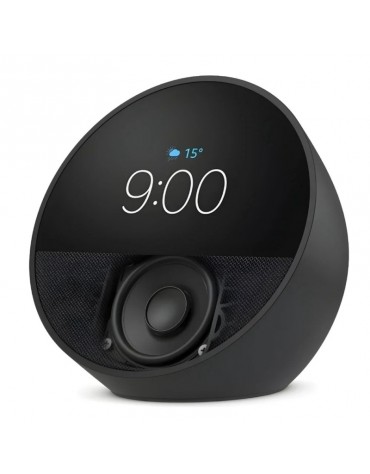 AMAZON ECHO SPOT ALEXA SMART 2024 COM RELOGIO / PRETO