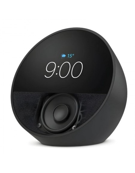 AMAZON ECHO SPOT ALEXA SMART 2024 COM RELOGIO / PRETO