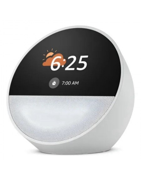 AMAZON ECHO SPOT ALEXA SMART 2024 COM RELOGIO / BRANCO