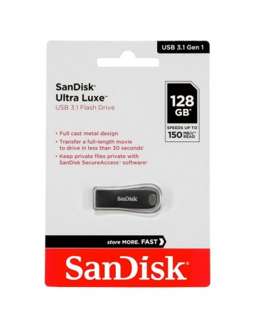 PENDRIVE SANDISK ULTRA LUXE 128GB USB 3.1 150MBS