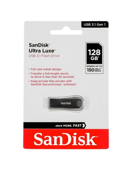 PENDRIVE SANDISK ULTRA LUXE 128GB USB 3.1 150MBS